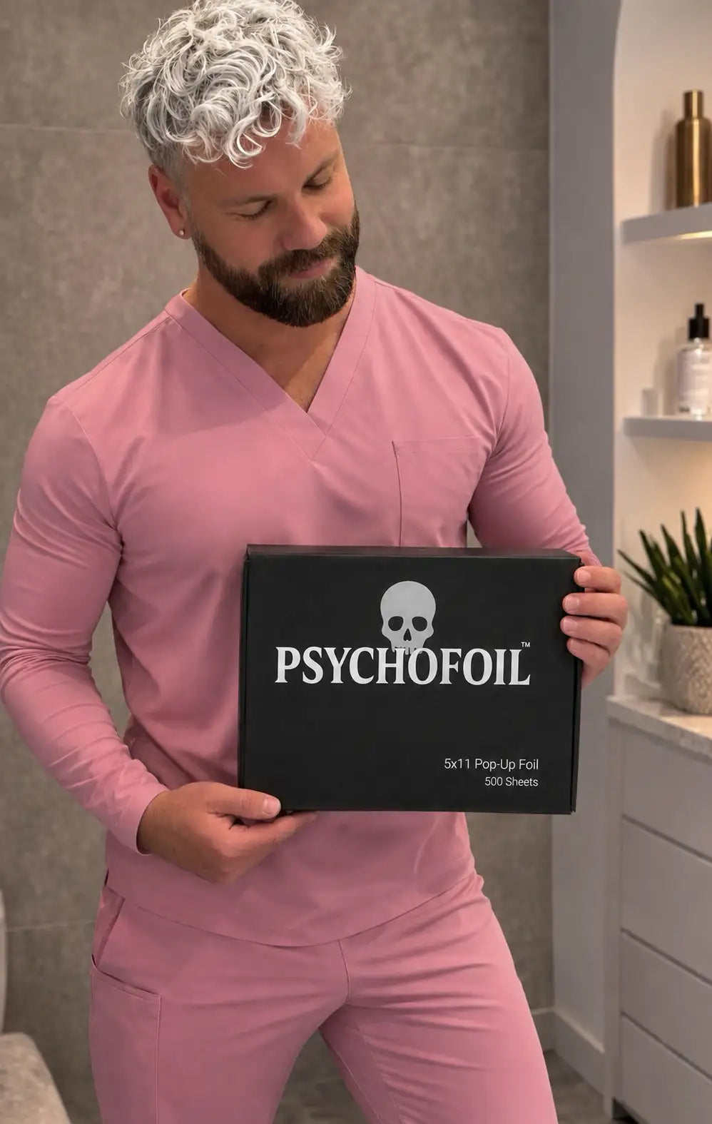 Psychofoil created behind the chair